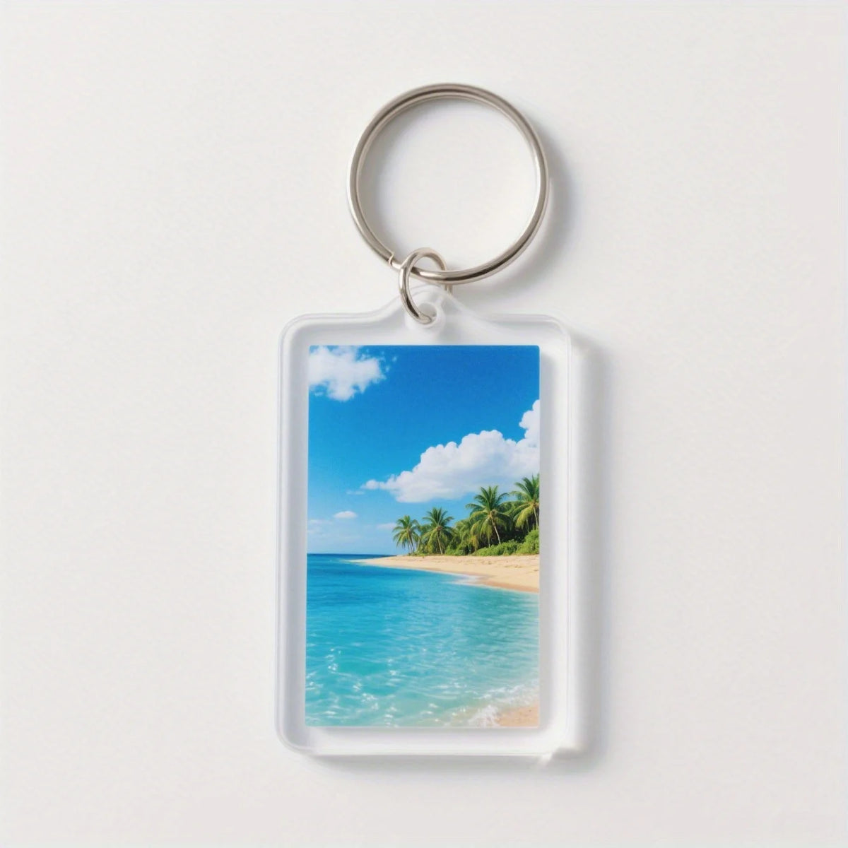 Personalized Photo Keychain with Heat Transfer Acrylic Design