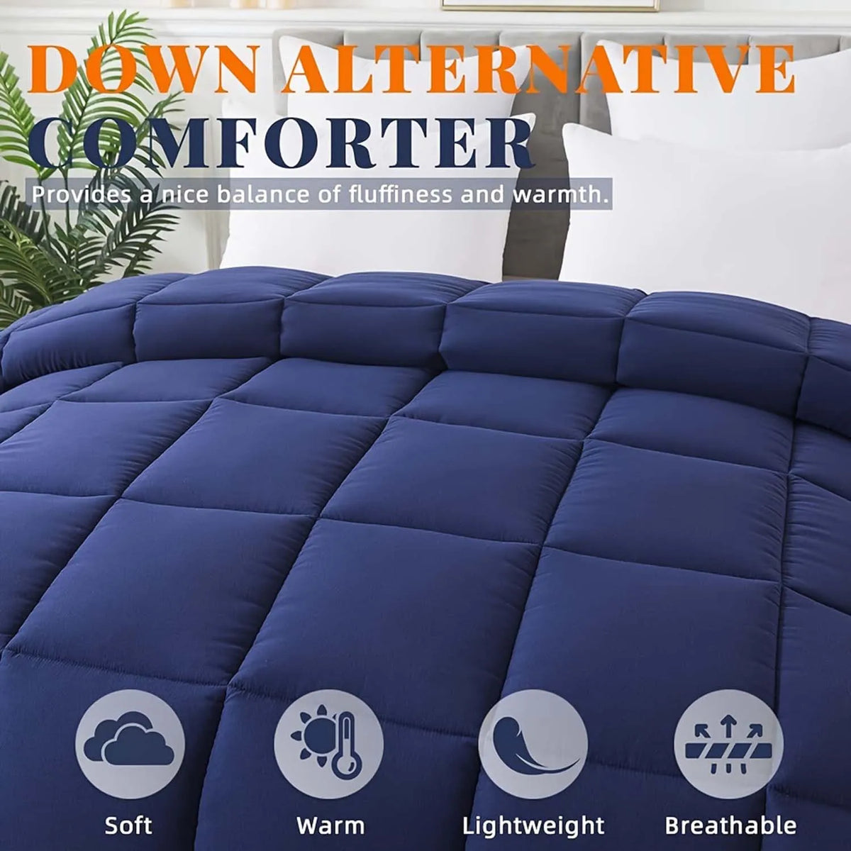 All-Season Hypoallergenic Down Alternative Comforter