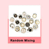 Pearl Rhinestone Brooch Pins with Secure Clasp (Set of 10)