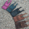 Vintage Western Boot Wallet with Snap Closure