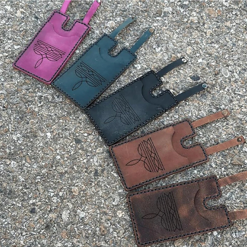 Vintage Western Boot Wallet with Snap Closure