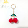 Cherry Silicone Bag Charm & Keychain