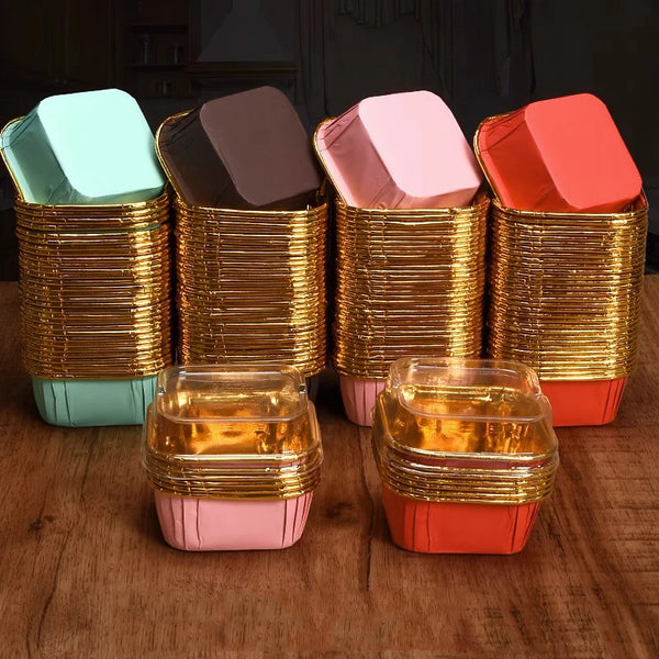 Vasitos desechables para cupcakes con tapa