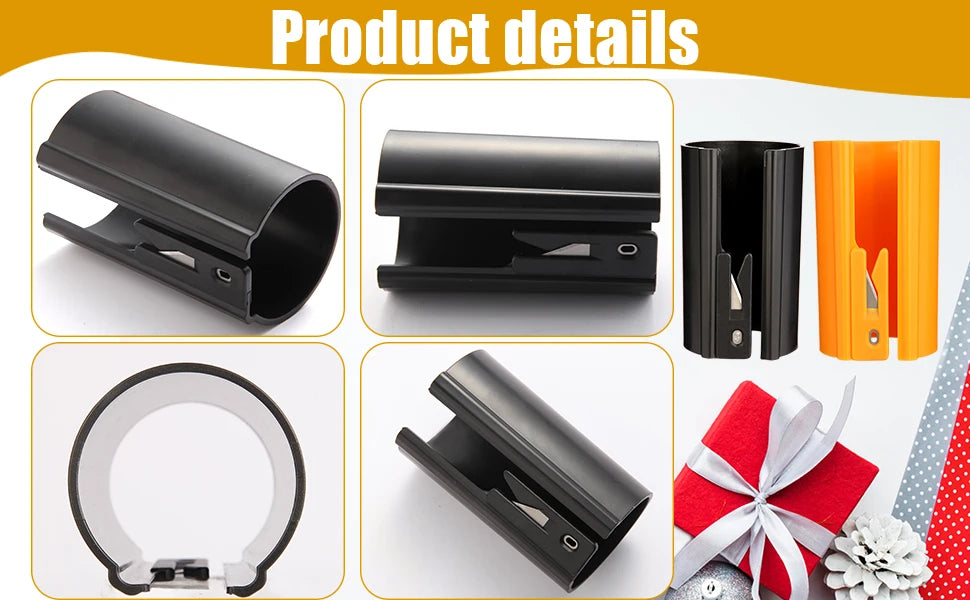 Sliding Wrapping Paper Cutter – Safe, Bladeless Gift Wrap Trimmer