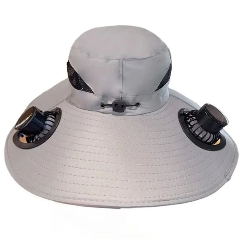 Gorra con Ventilador Solar