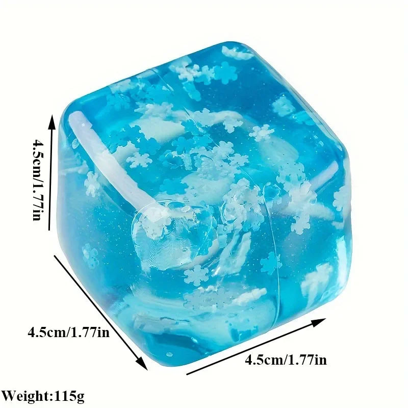 Translucent Snowflake Stress Ball
