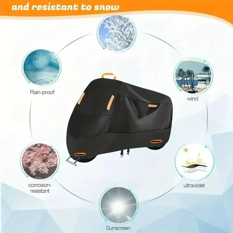 All-Weather Motorcycle Cover with UV Protection