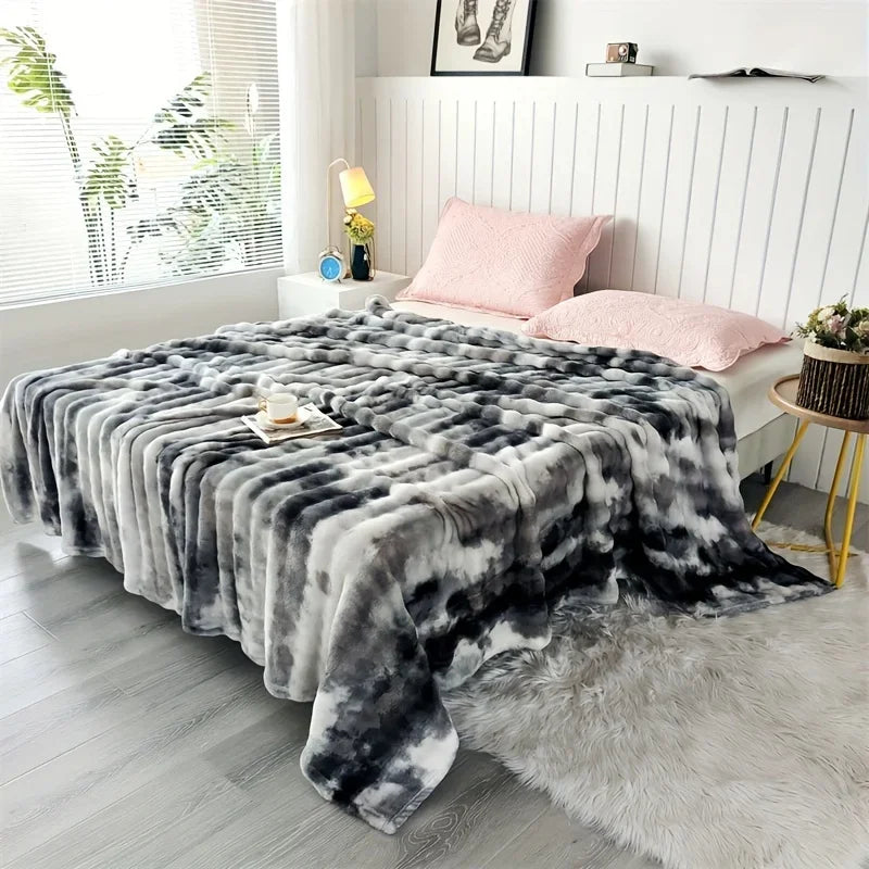 Couverture en fausse fourrure ultra-douce
