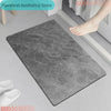 Ultra-Absorbent Diatomite Bath Mat with Non-Slip Rubber Base
