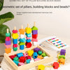 Montessori Wooden Color & Shape Matching Puzzle for Toddlers