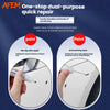 A set of two paint repair tools, a pen tip click repair and a brush painting repair, for scratch fixes.