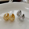 Chunky Rhinestone Hoop Earrings