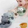 Dinosaur Bath Toys for Toddlers – Squeeze, Spray & Float