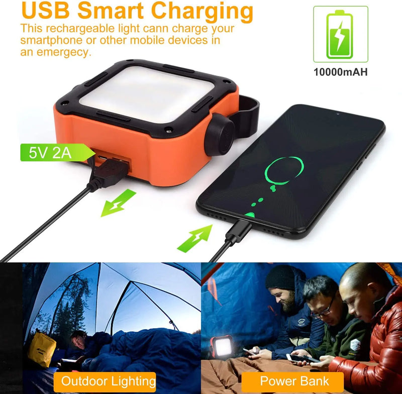 10000mAh Portable LED Power Bank & Floodlight
