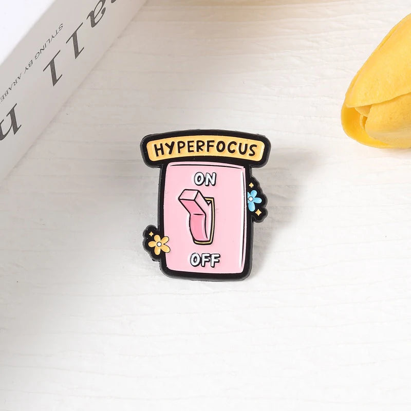 Leaving Reality Entering Fiction Enamel Pin