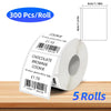 Roll of chocolate brownie cookie thermal label paper with barcode and price tag