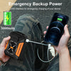 Portable Waist Fan with Flashlight & Power Bank