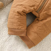 Cozy Fleece Baby Romper with Hood