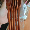 Natural Wooden Spoon and Fork Set (5 Pieces)