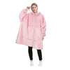 Oversized Wearable Blanket with Hood and Front Pocket