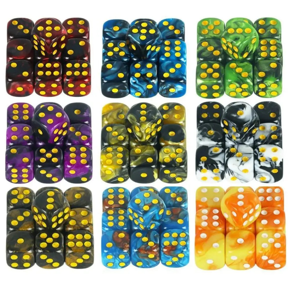 Translucent Colored Acrylic Dice Set for Tabletop Games