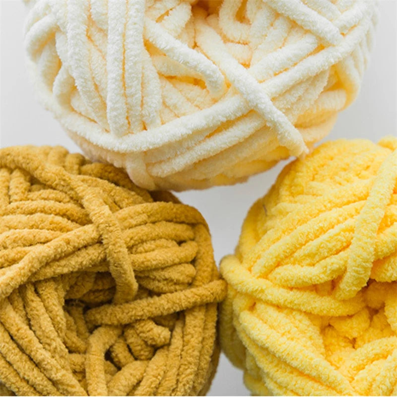 Thick Velvet Yarn for Knitting and Crochet
