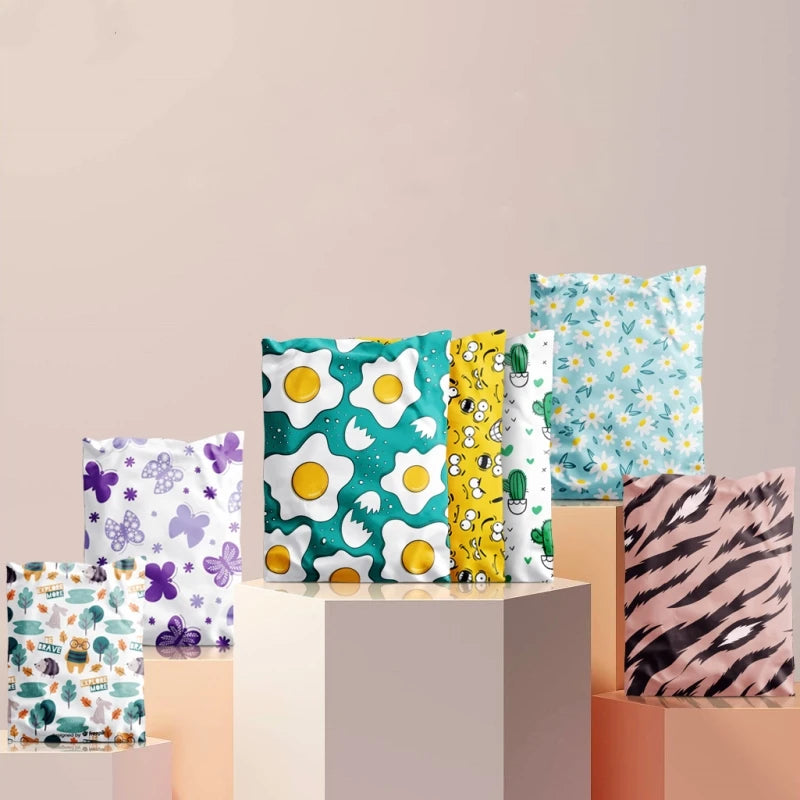 Floral Waterproof Self-Seal Mailing Bags