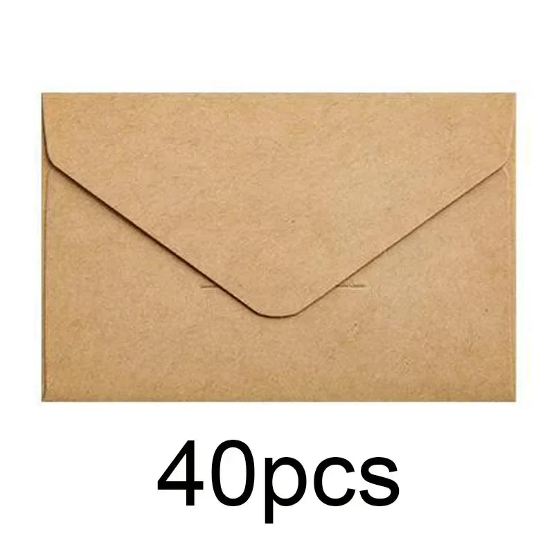 Classic Kraft Paper Envelopes with Window for Weddings & Gifts