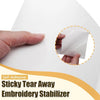 Self-Adhesive Tear-Away Embroidery Stabilizer for Napped Fabrics