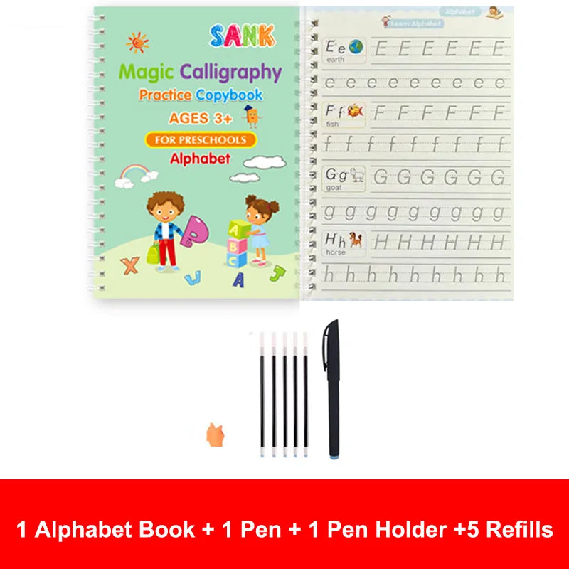 Magic Reusable Handwriting Practice Books for Kids