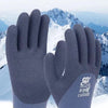 Winter Waterproof Thermal Work Gloves with Anti-Slip Latex Grip