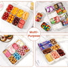8-Compartment Portable Snack Box with Lid and Handle