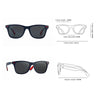 Retro Rectangle Sunglasses with UV400 Protection