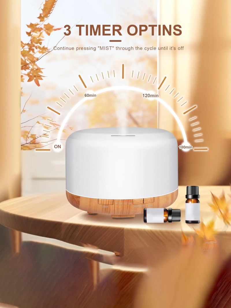 500ml Ultrasonic Essential Oil Diffuser with Remote Control