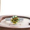 Lab-Created Moissanite Diamond Ring