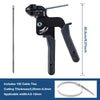 304 Stainless Steel Cable Tie Gun with 100 Metal Zip Ties