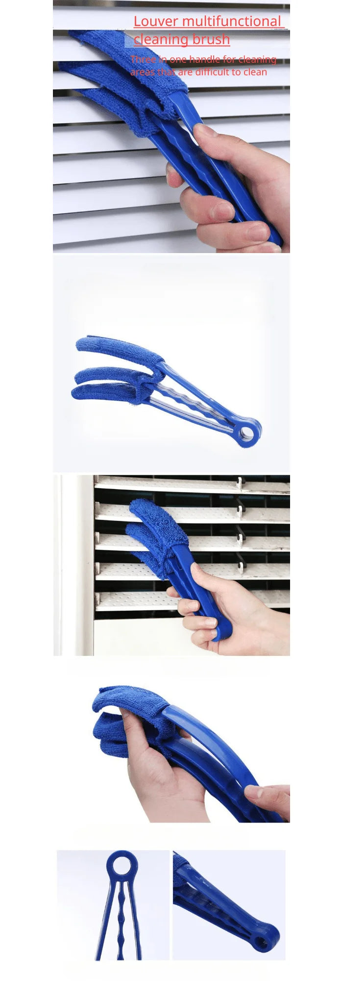 Reusable Crevice Cleaning Brush for Blinds and Hard-to-Reach Areas