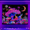 Glow-in-the-Dark Mushroom Forest Tapestry