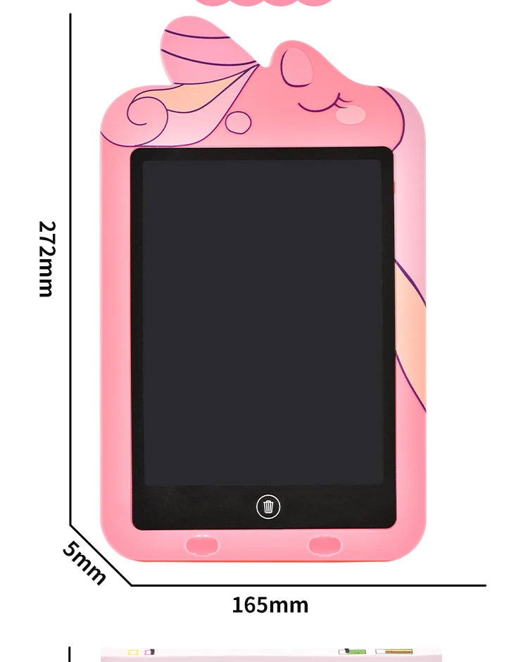 10.8-Inch Unicorn LCD Writing Tablet for Kids