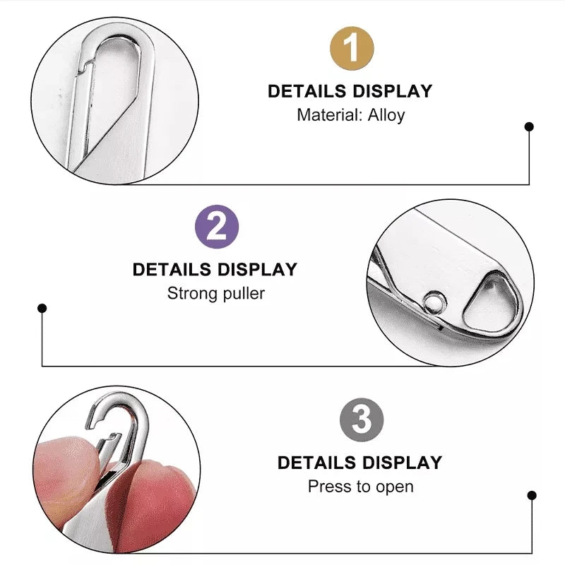 Universal Metal Zipper Puller Repair Kit