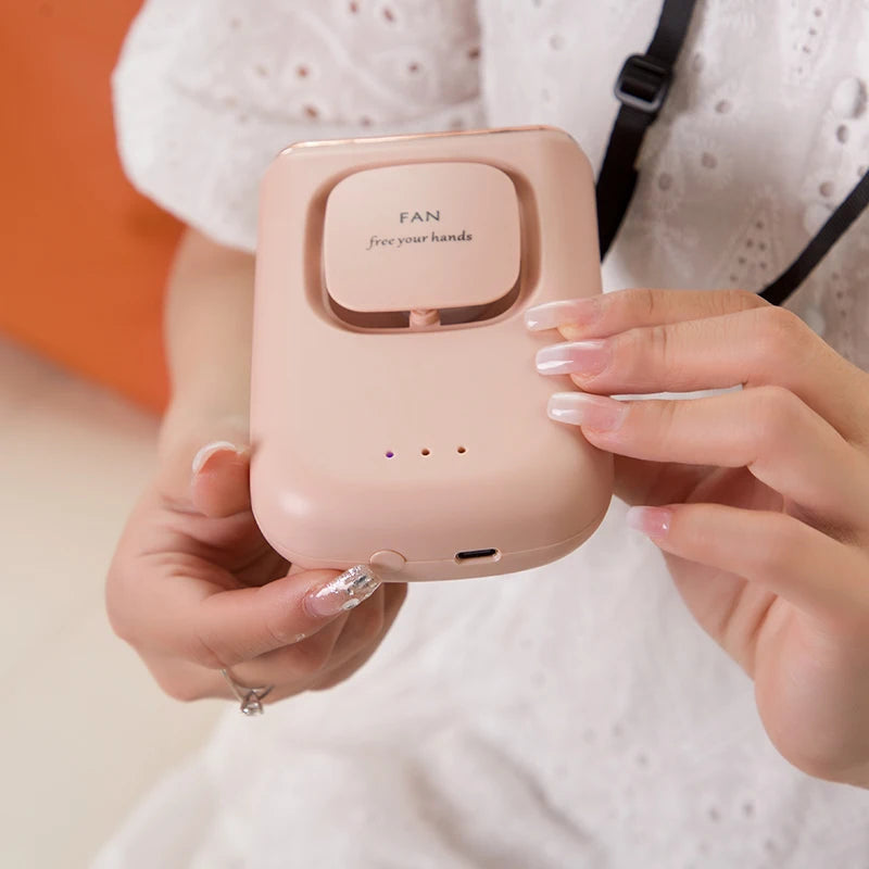 Tragbarer USB-Ladebarer Halsventilator