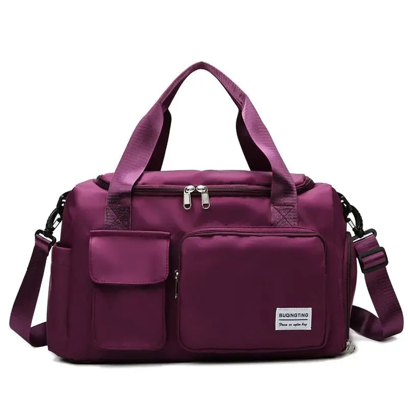 Large Capacity Travel Duffle Bag with Shoe Compartment