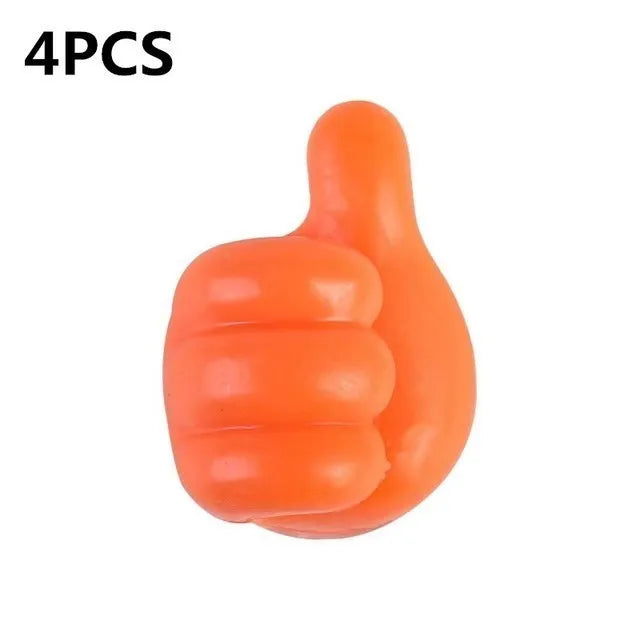 Silicone Thumb Wall Hooks for Cable Management and Organizing