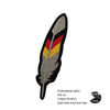 Luminous Reflective German Eagle Patch with Hook-and-Loop Backing
