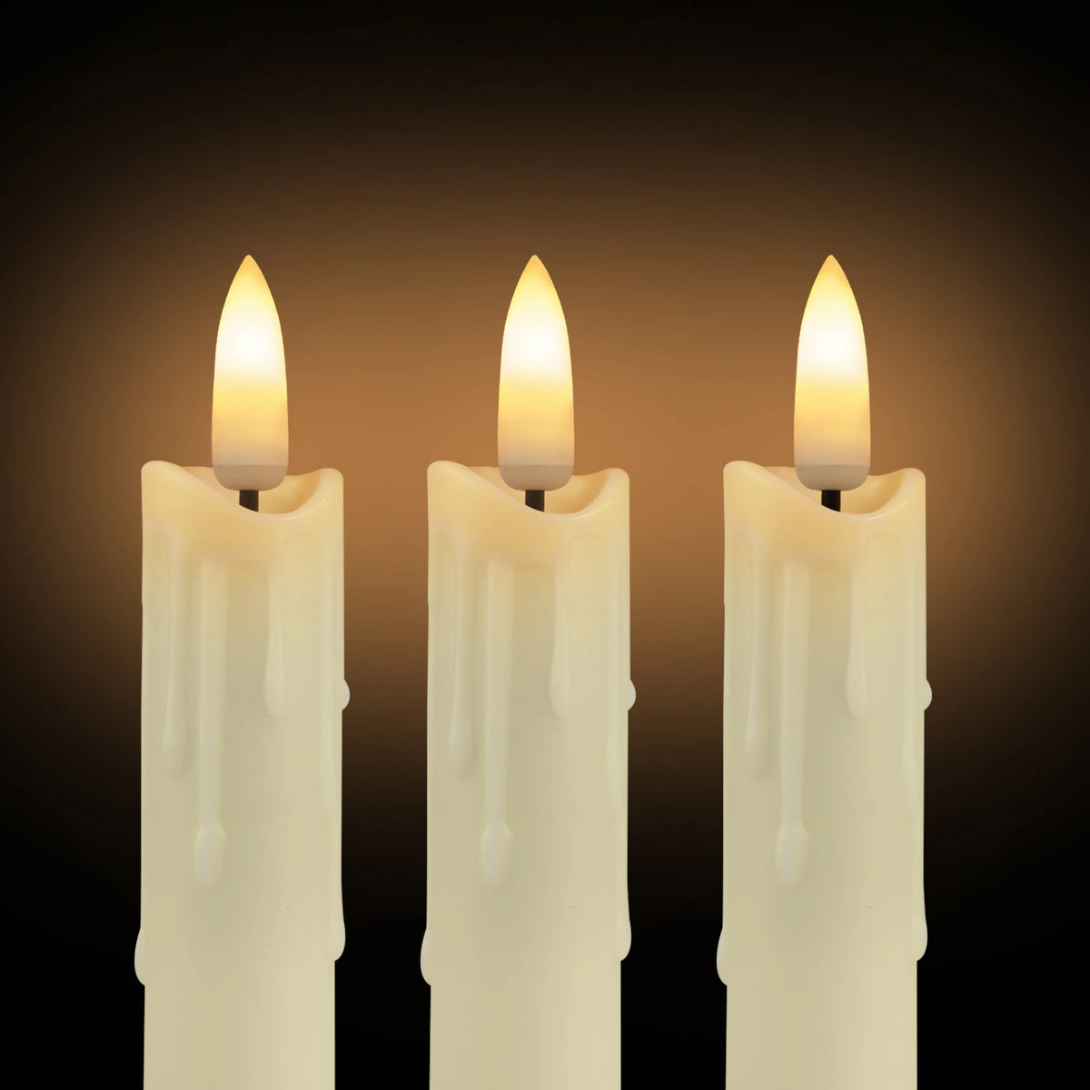 LED Flameless Taper Candles with Remote Control