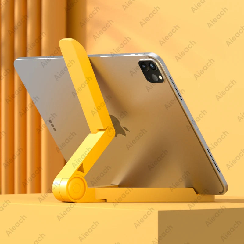 Support Pliant Ajustable pour Tablettes et Smartphones