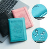 RFID-Blocking PU Leather Passport Holder with 3D Embossed Design