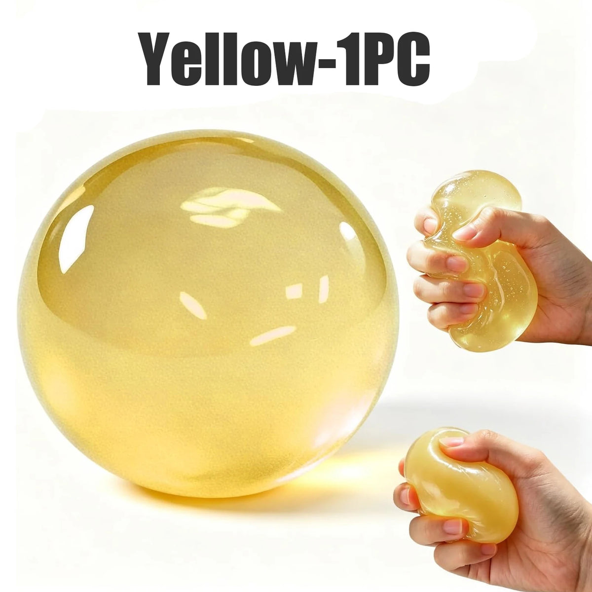 Slow Rebound Stress Relief Squishy Ball – Coconut Oil Jelly Sensory Toy