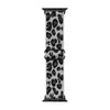 Leopard Print Nylon Apple Watch Band with Adjustable Strap