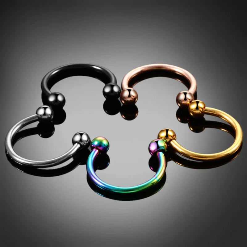 G23 Titanium Horseshoe Septum Ring